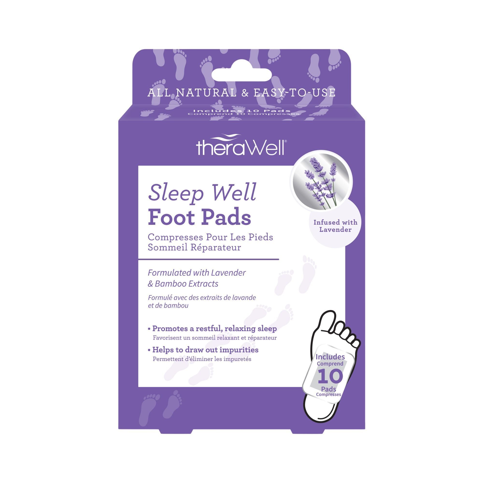 Sleep Well Foot Pads - Lavender