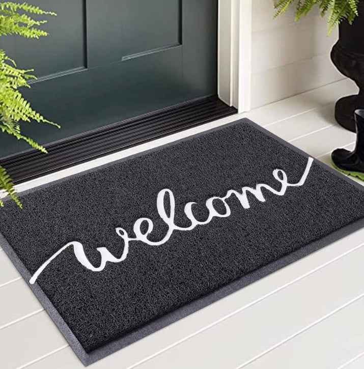“Welcome” Door Mat (Black)