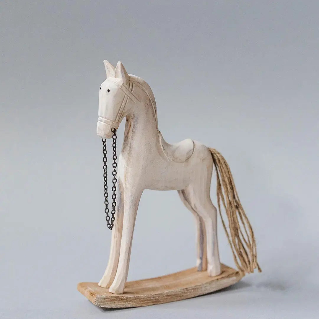 Wooden Rocking Horse Decor