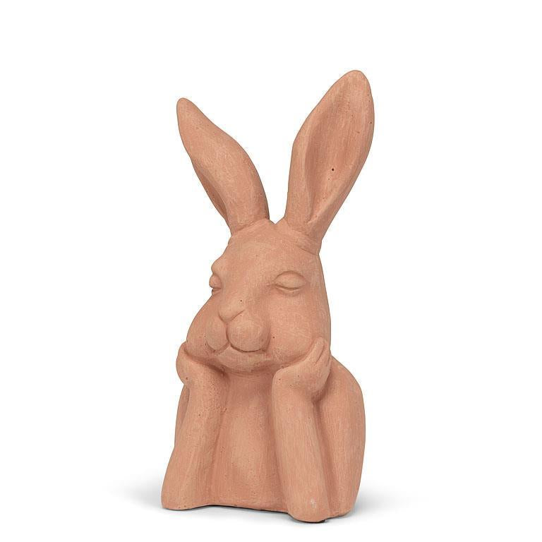 Large Pondering Rabbit - 10.5” H