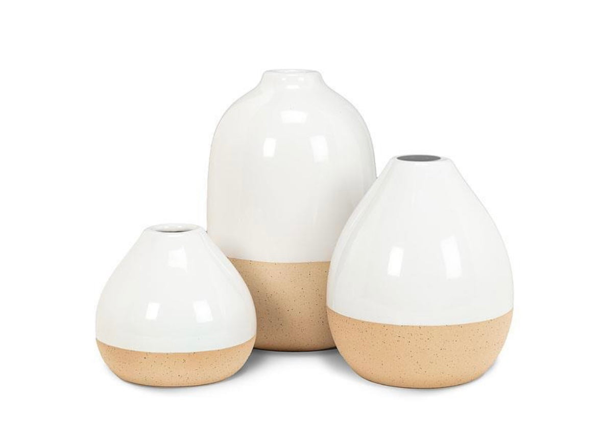 Shiny & Matte Vase - 3.75” High