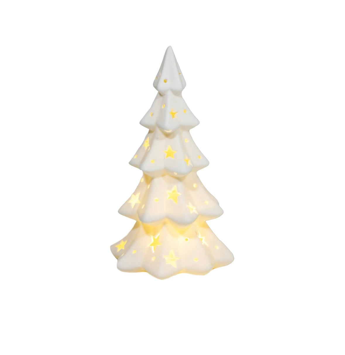 White Porcelain LED Christmas Trees