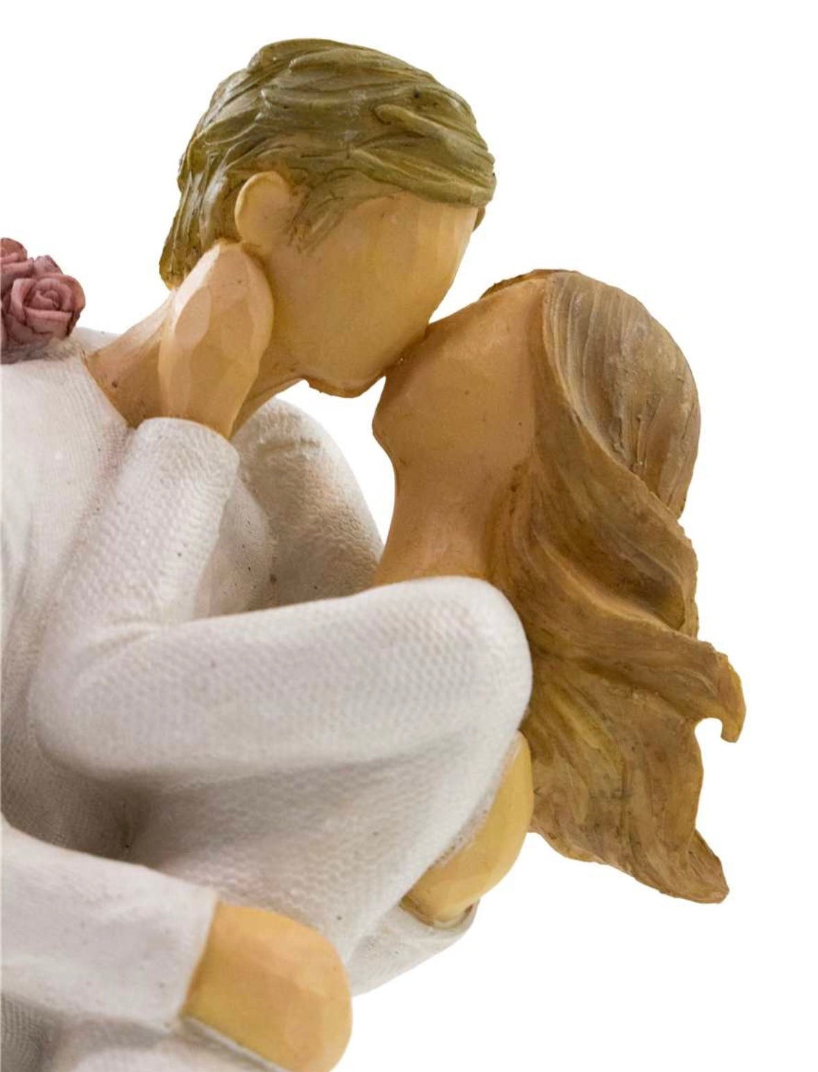Resin Couple Kissing Figurine