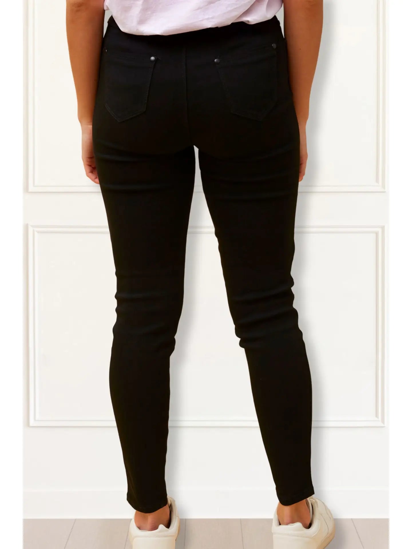 Sandra Stretch Skinny Pants - Black