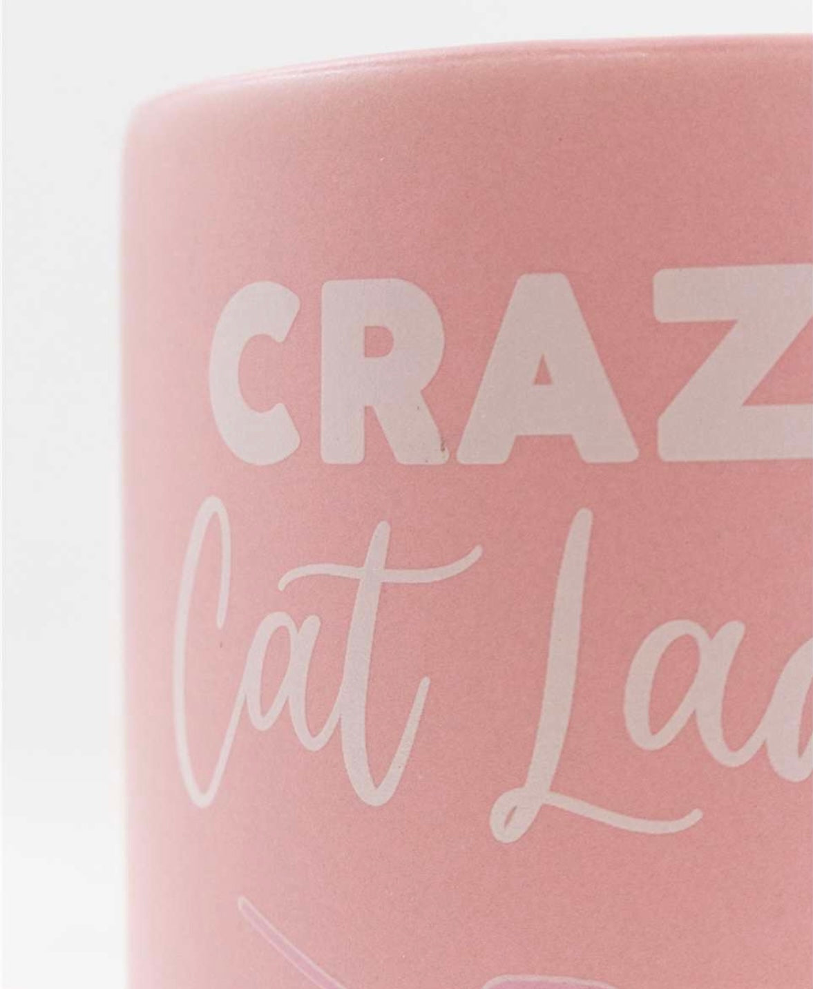 Pink Crazy Cat Lady Mug