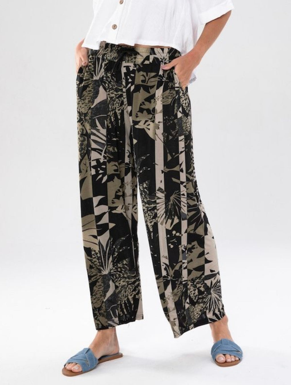 Florals Edge Pants One-Size