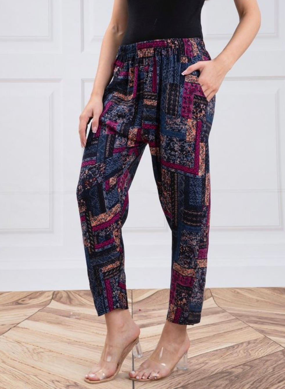 Patches Print Pants One-Size