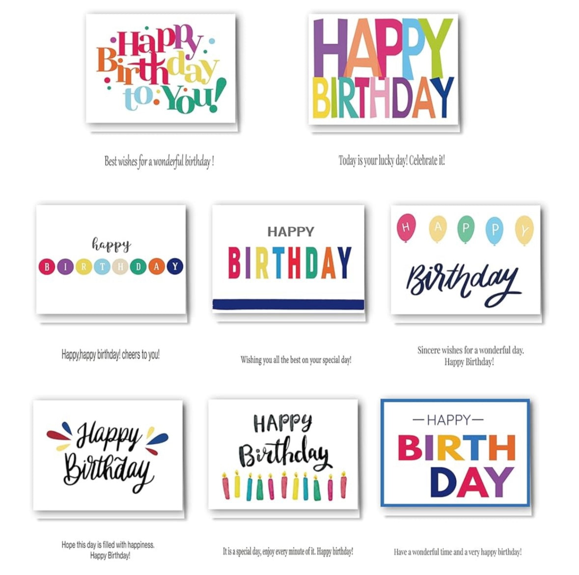 Happy Birthday Cards Assorted