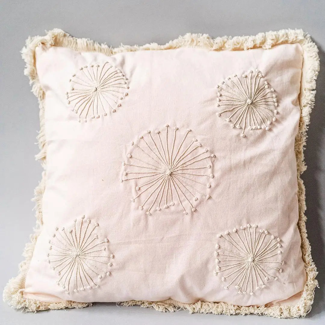 Cushion w/Removable Insert & Fringe Lace