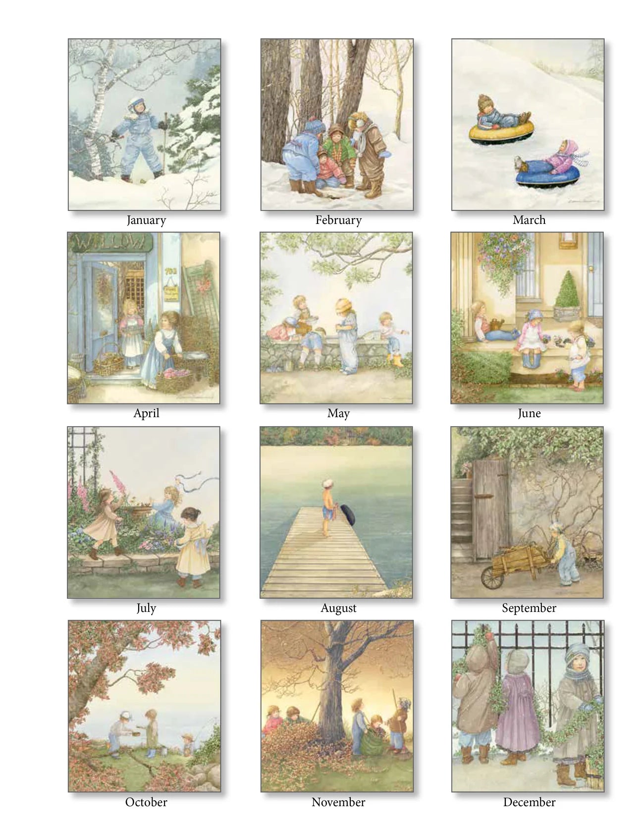 2026 Vertical Calendar