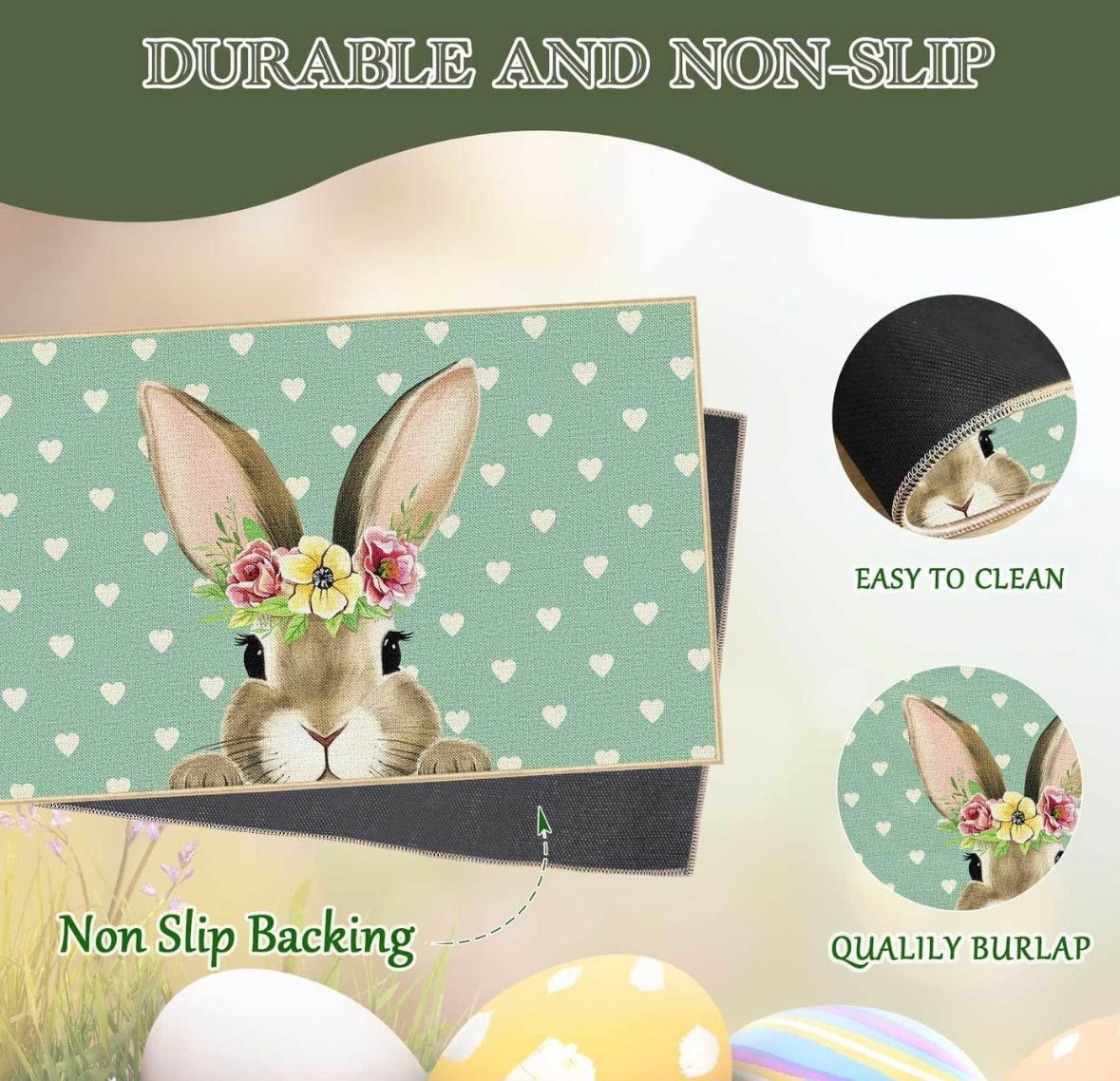 Easter Bunny Doormat