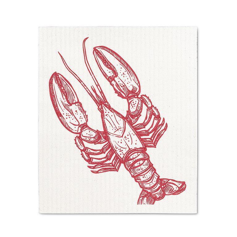 Lobster & Crab Dishcloths Set/2