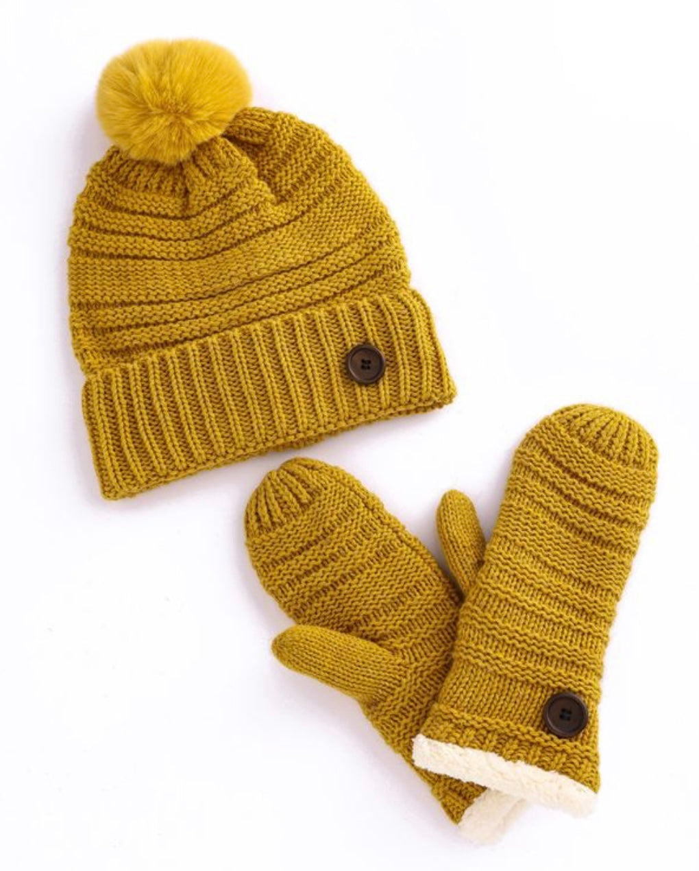 Yellow Button Winter Accessories