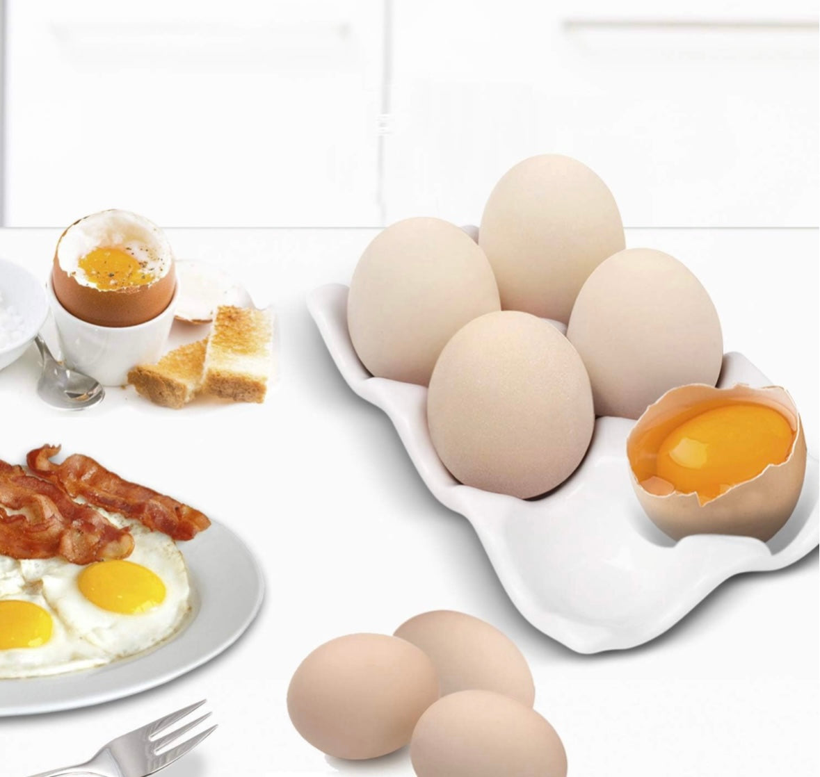 Ceramic 6 Slot Egg Tray