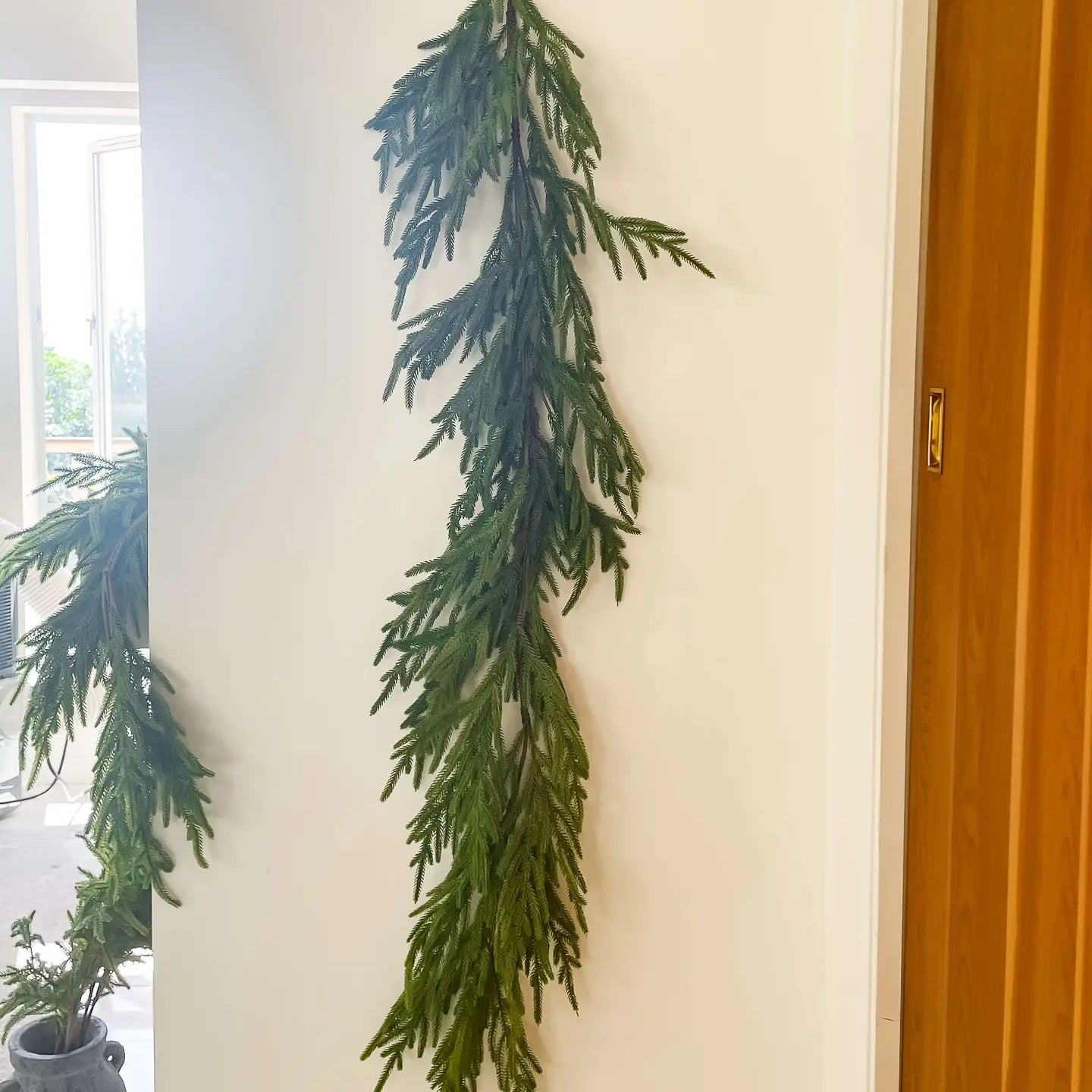 Norfolk Pine Real Touch Faux Christmas Garland 60"