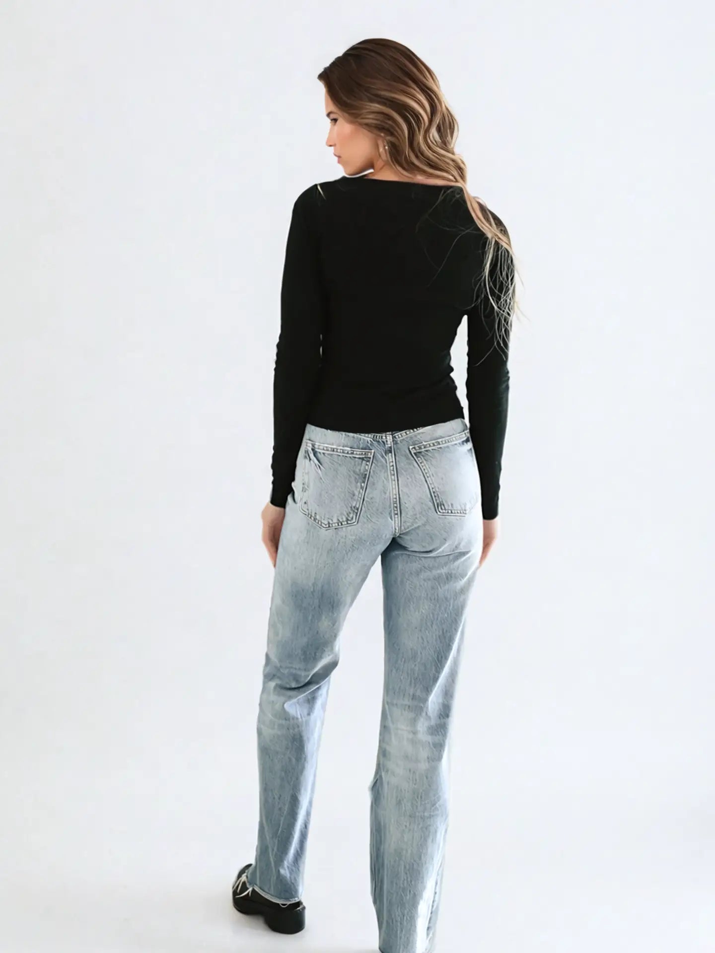 Mattie Long Sleeve Tee - Black