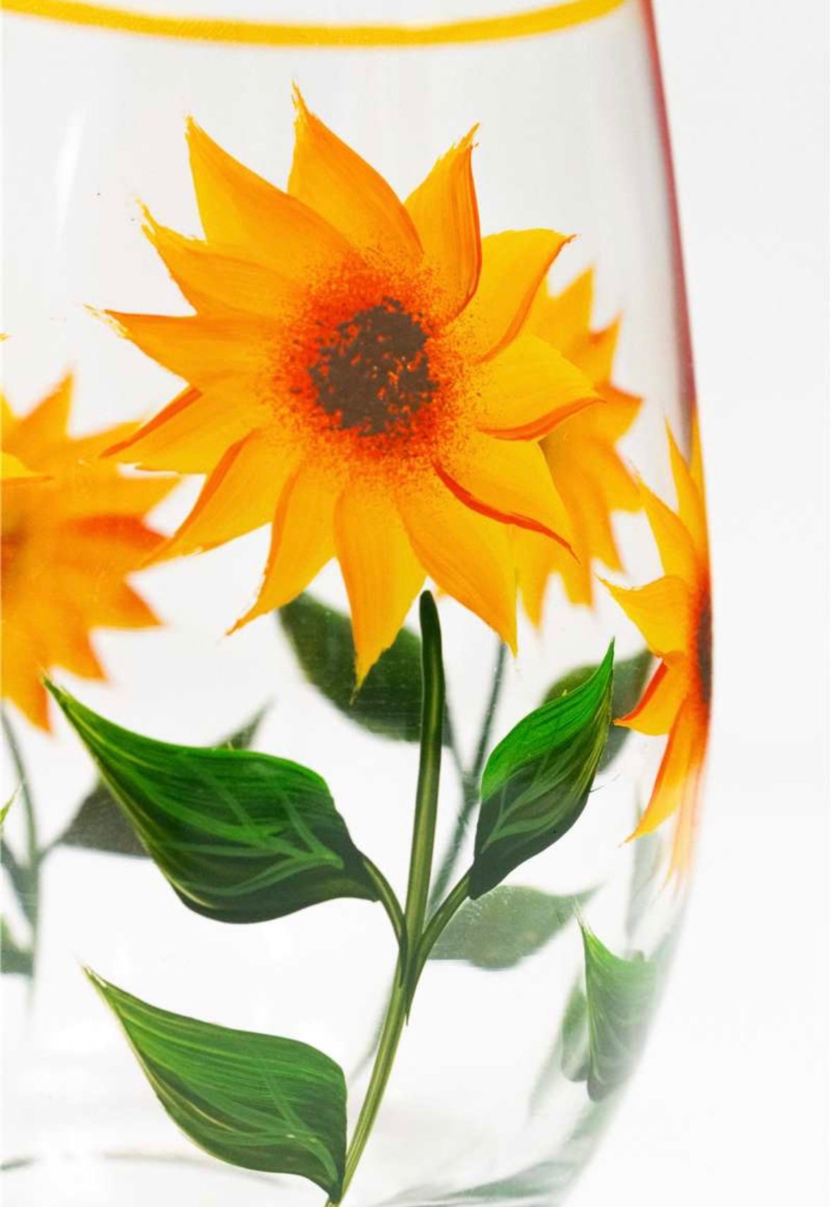Sunflower Stemless Wine Glass