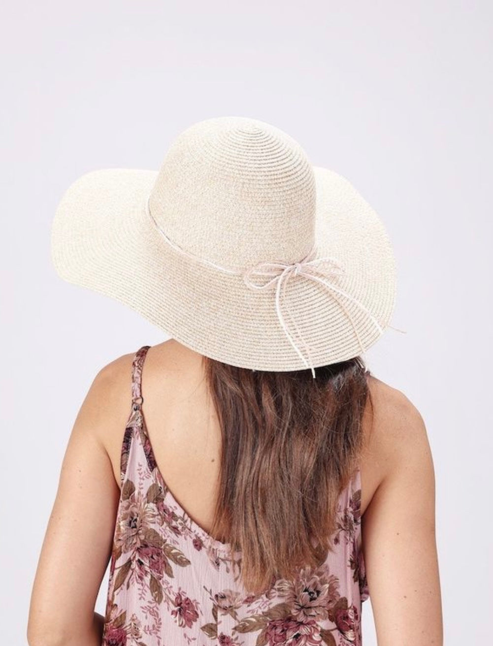 Light Pink Straw Sun Hat