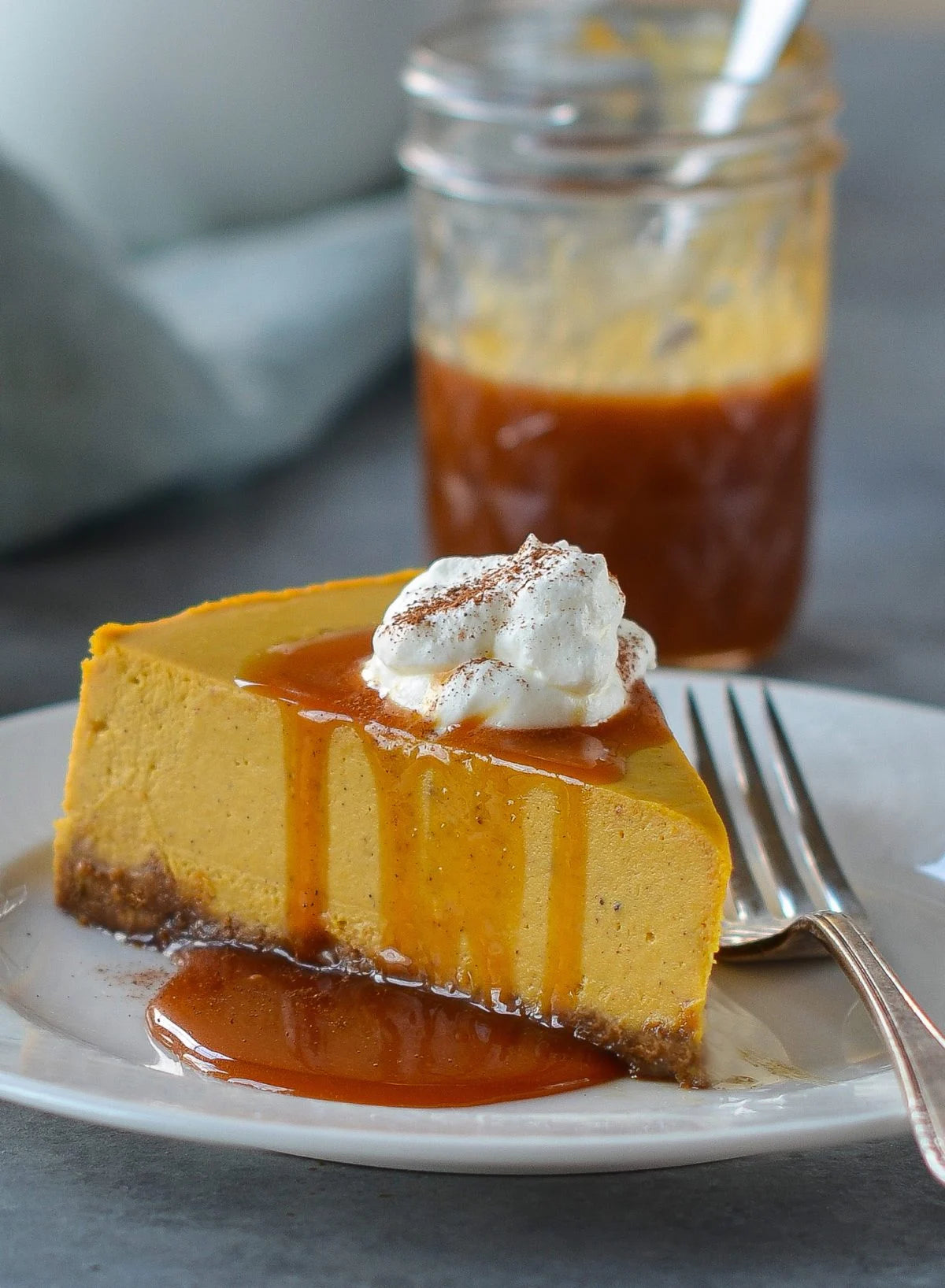 Caramel Pumpkin Cheesecake 8oz Jar Candle