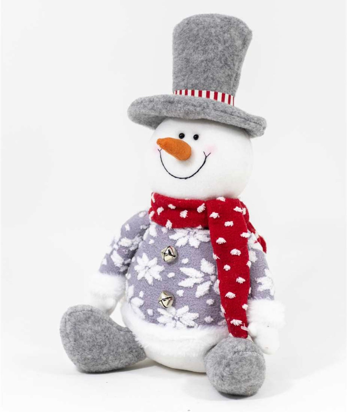 Plush Snowman w/Hat & Scarf
