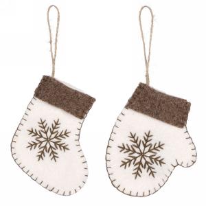 Brown & White Ornament