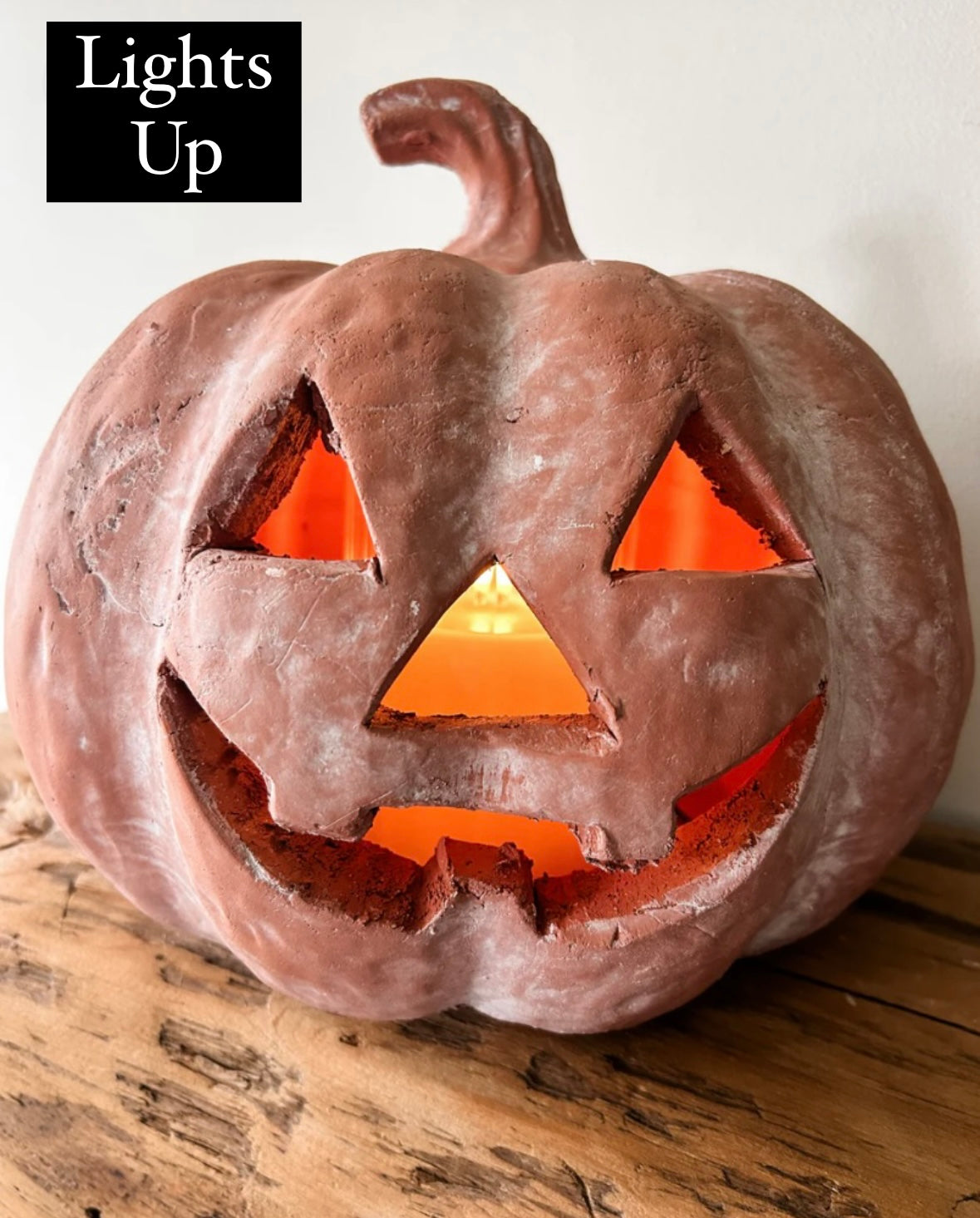 Terracotta Jack O’ Lantern Pumpkin