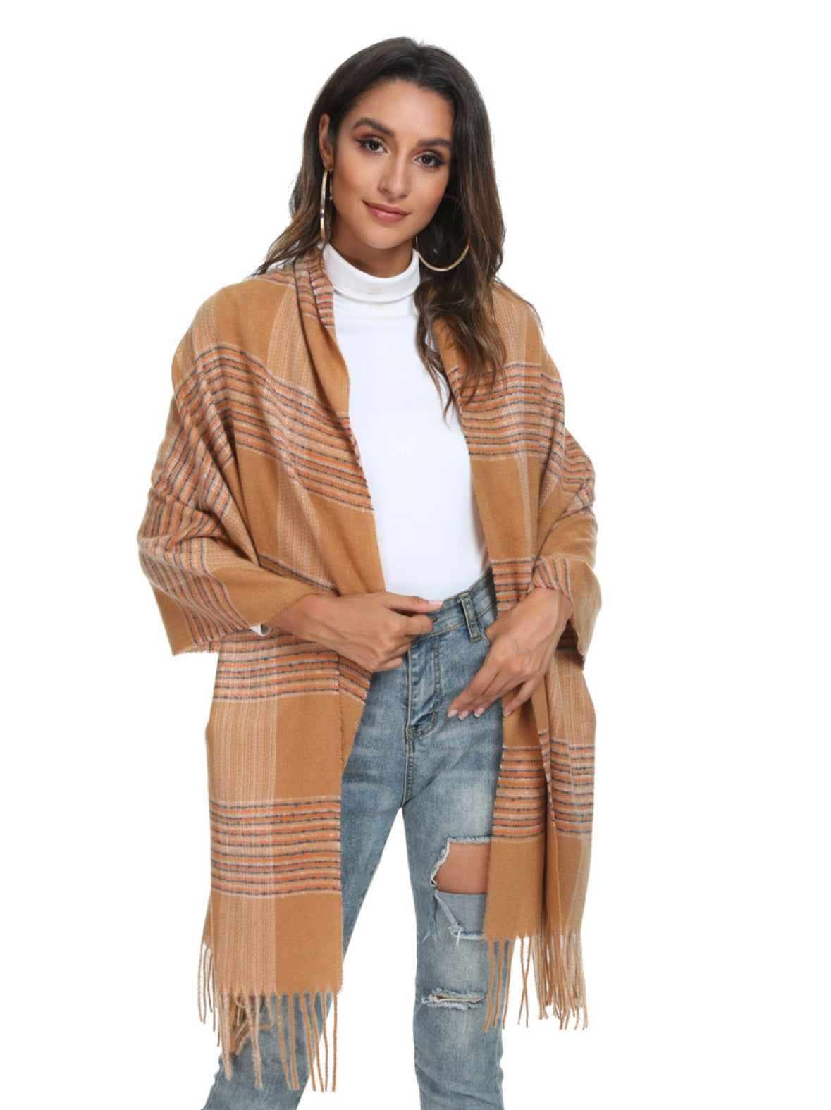 Caramel Plaid Scarf