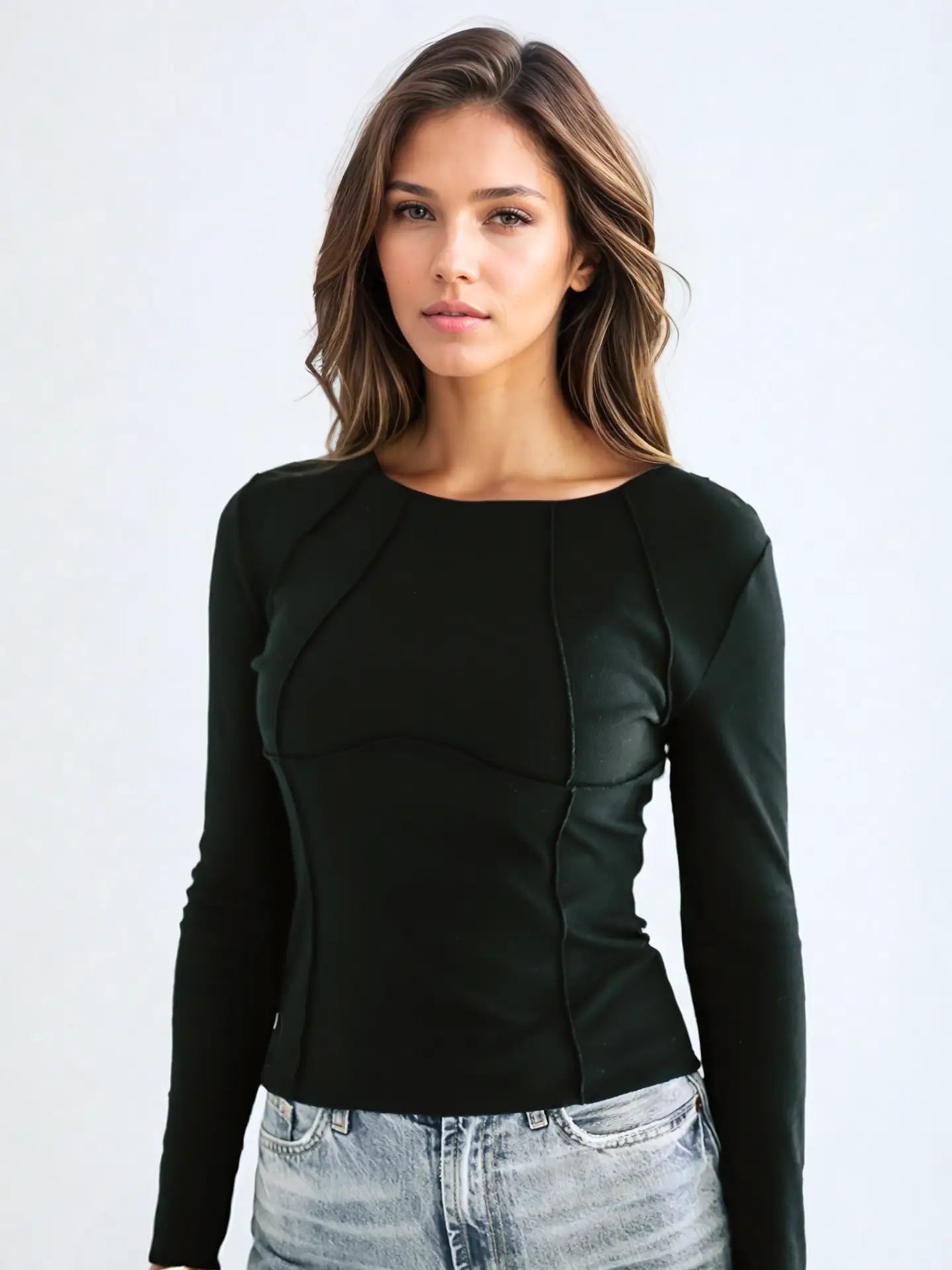 Mattie Long Sleeve Tee - Black