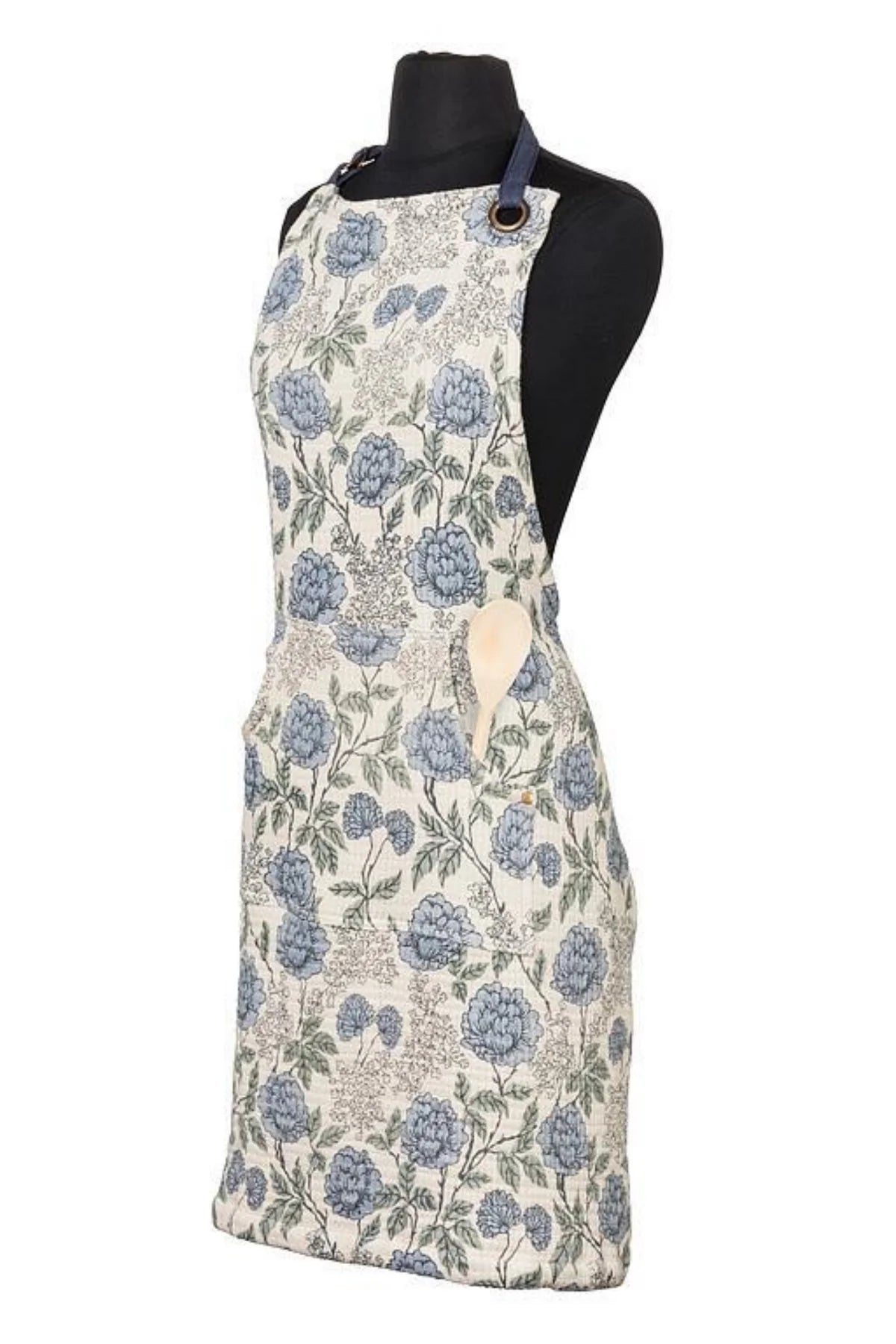 Blue Floral Apron