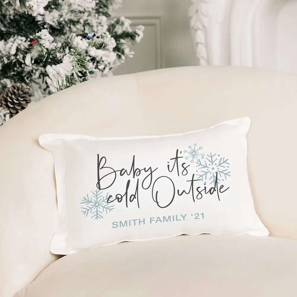 Throw Pillow - Baby It's Cold Outside