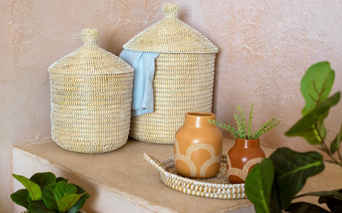 Coiled Grass Decor Hamper