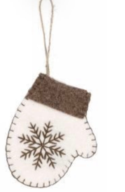 Brown & White Ornament