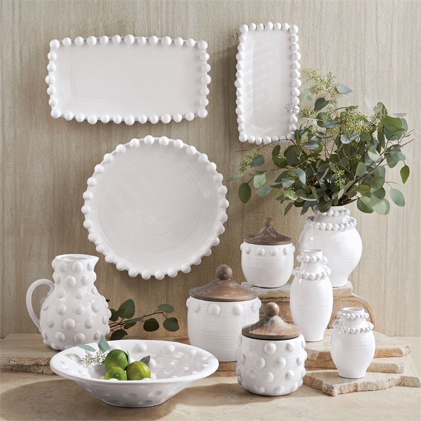 White Dotted Pitcher
