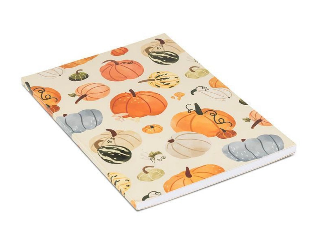 Autumn Harvest Lined Notebook