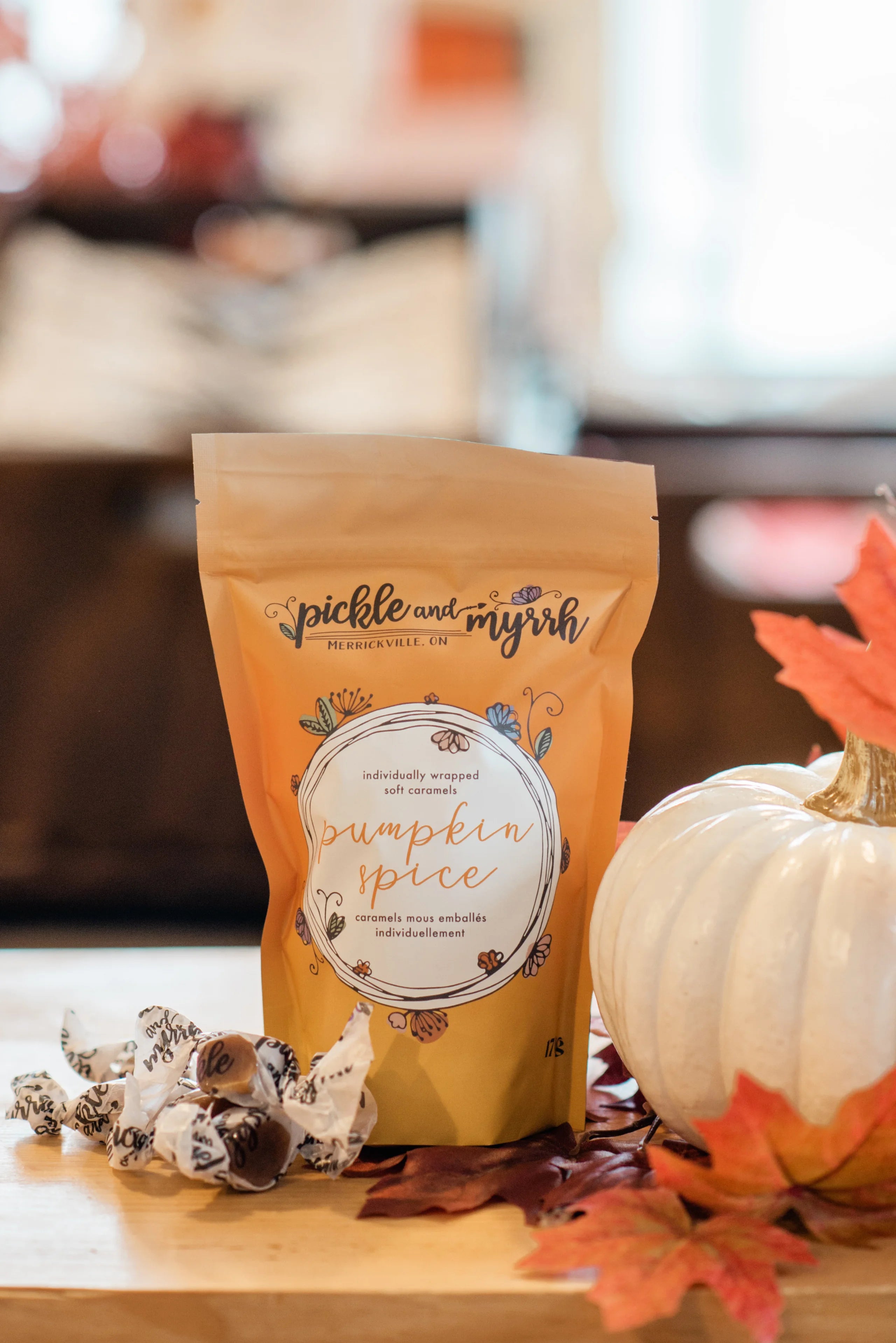 Pumpkin Spice Caramels