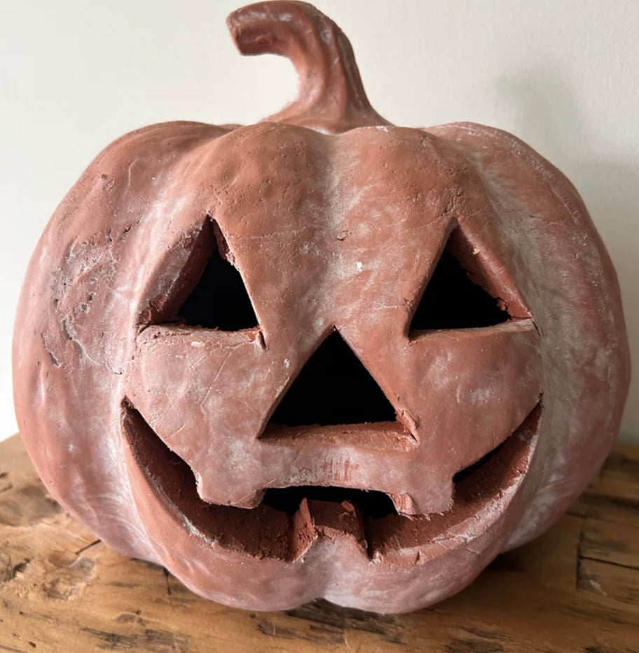 Terracotta Jack O’ Lantern Pumpkin