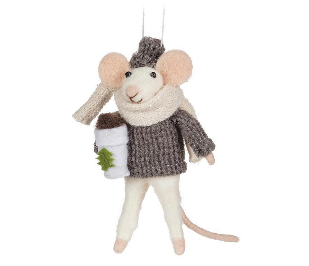 Mouse with Coffee Ornament