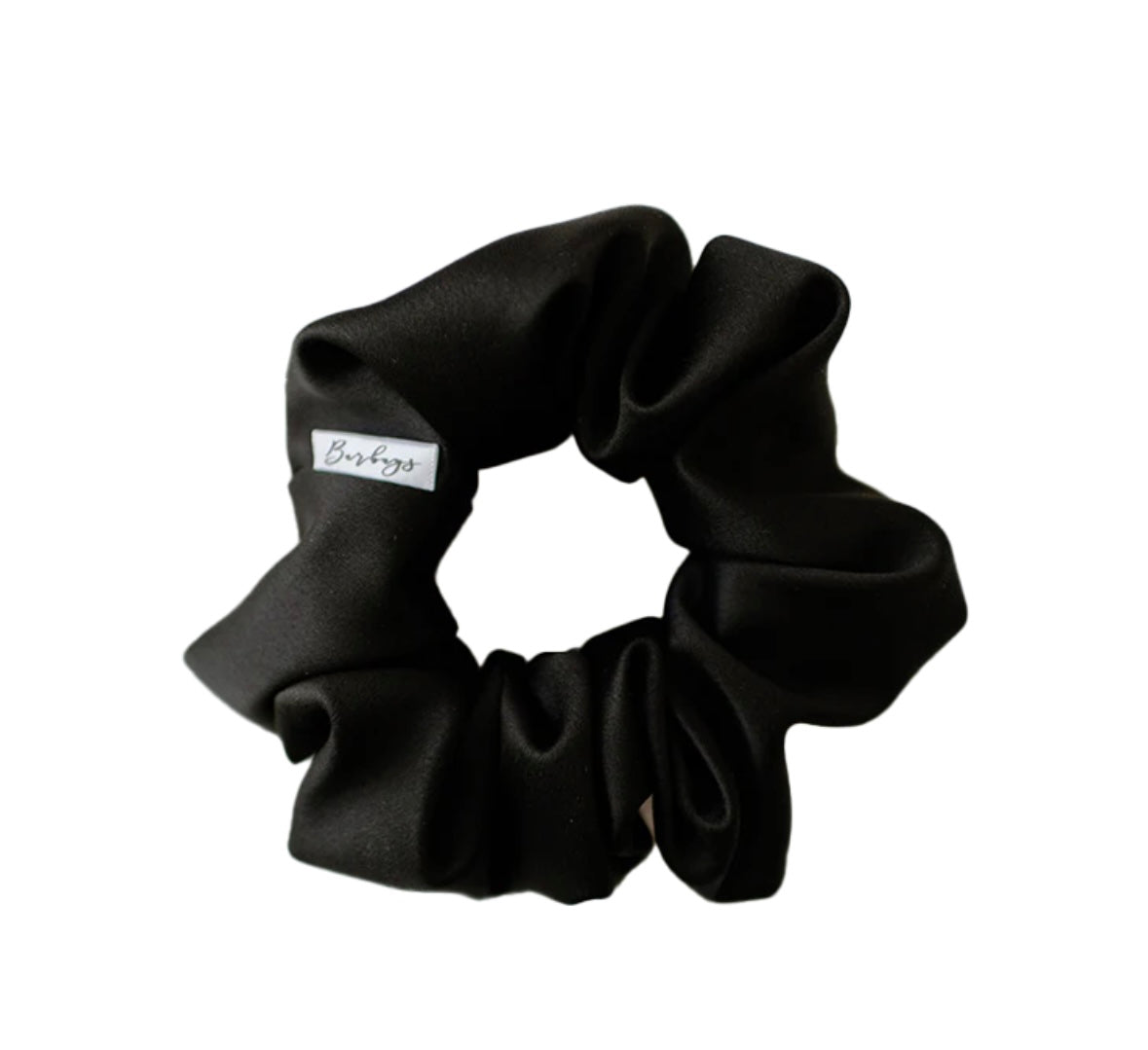 Barbays Black Satin Scrunchie