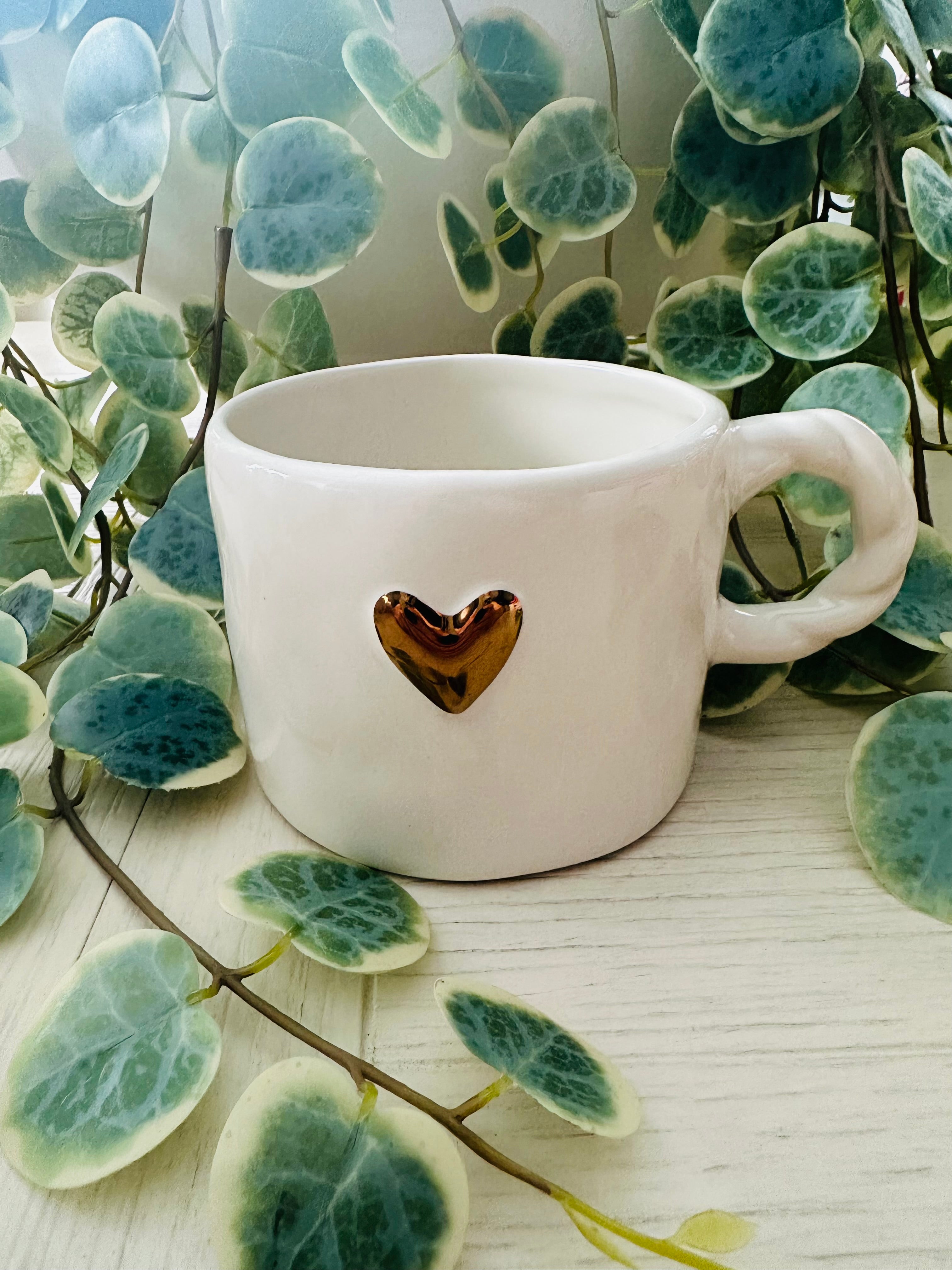 Gold Heart Mug