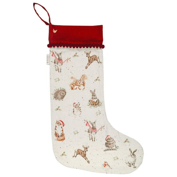 Winter Woodland Woodlanders Christmas Stocking