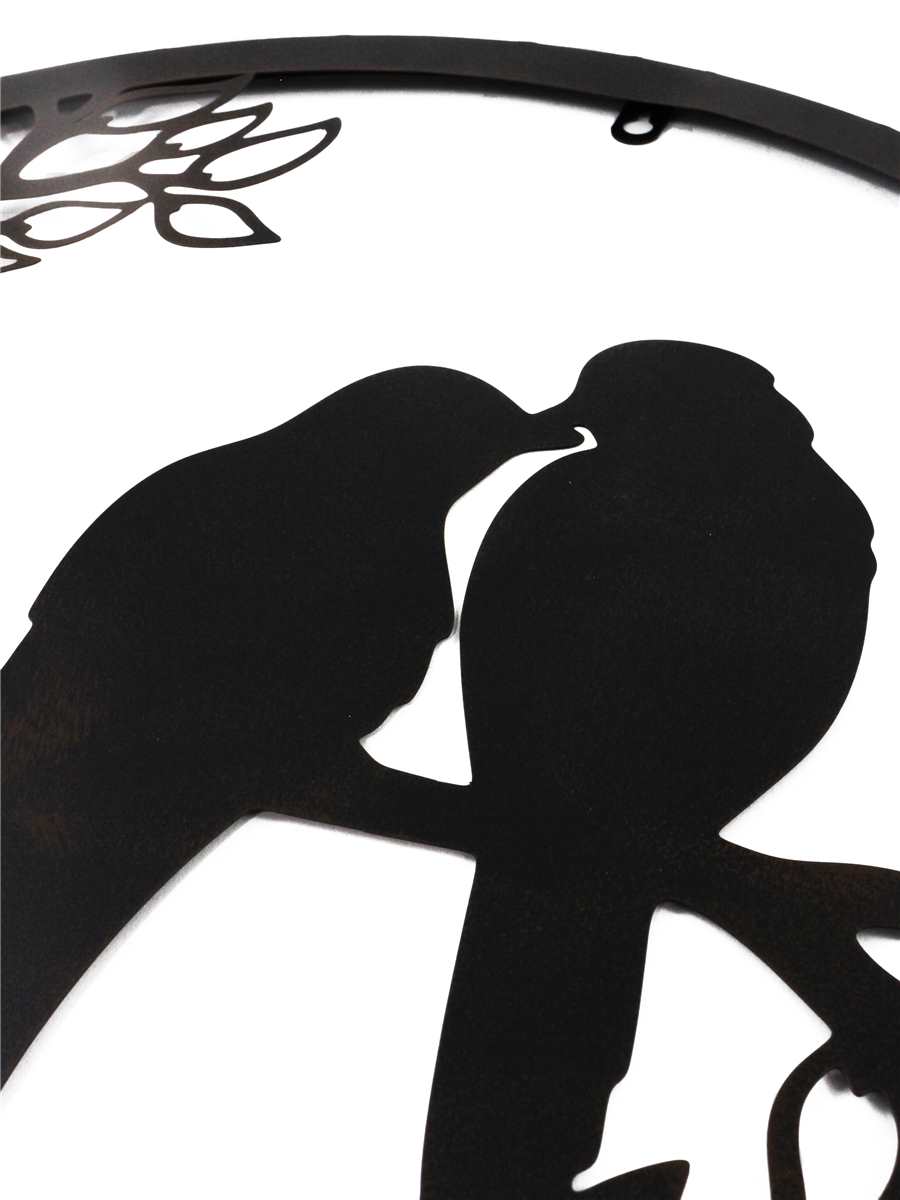 Birds on Branch Wall Art Round
