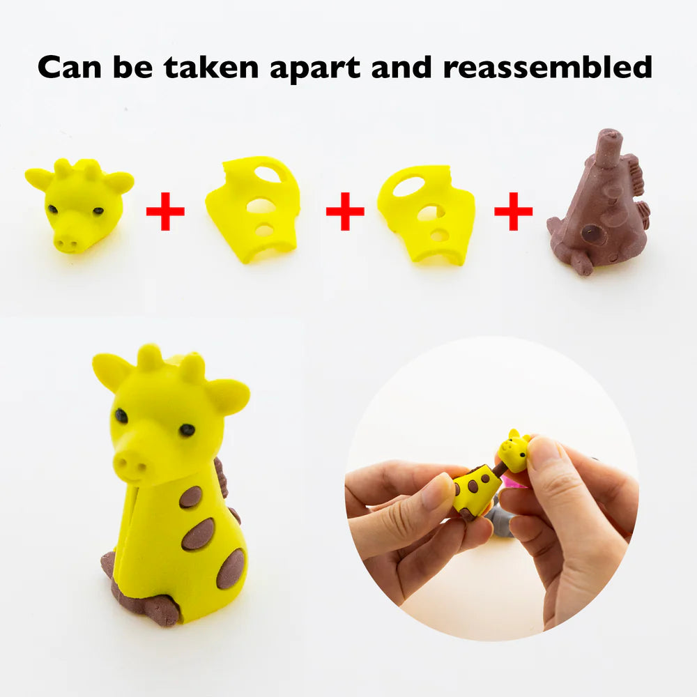 Eraser Set 3D - Wildlife Adventures