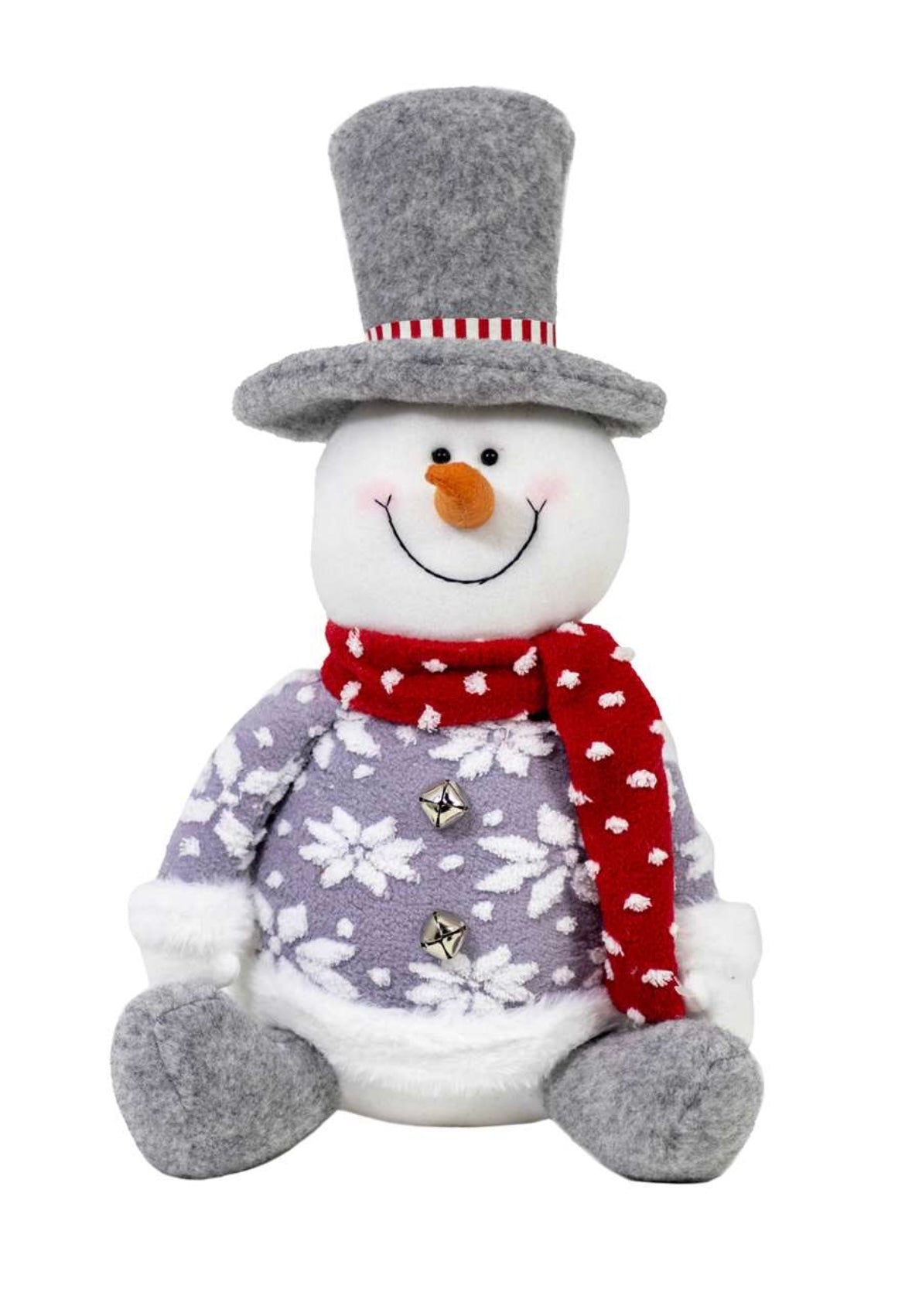 Plush Snowman w/Hat & Scarf