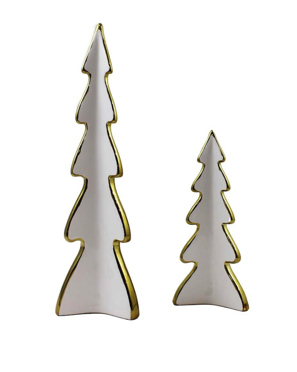 White & Gold Christmas Trees