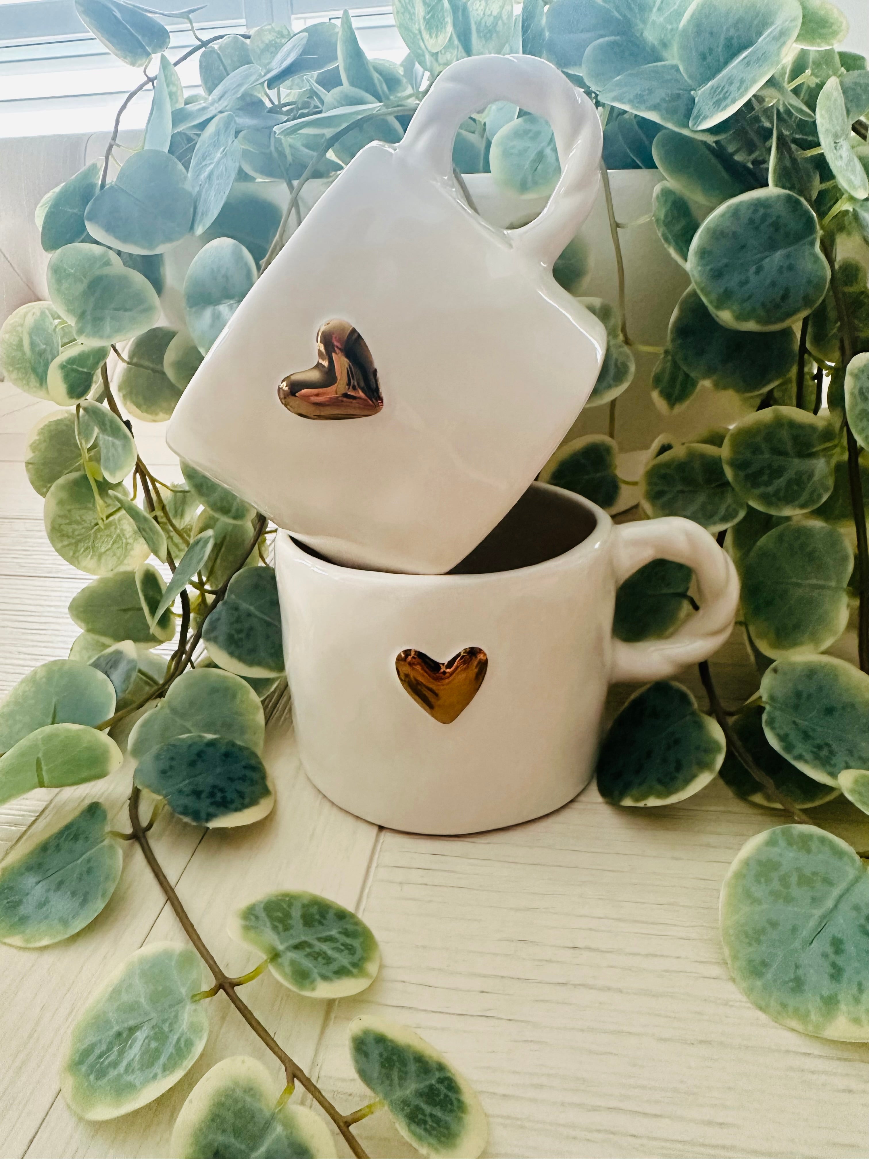 Gold Heart Mug