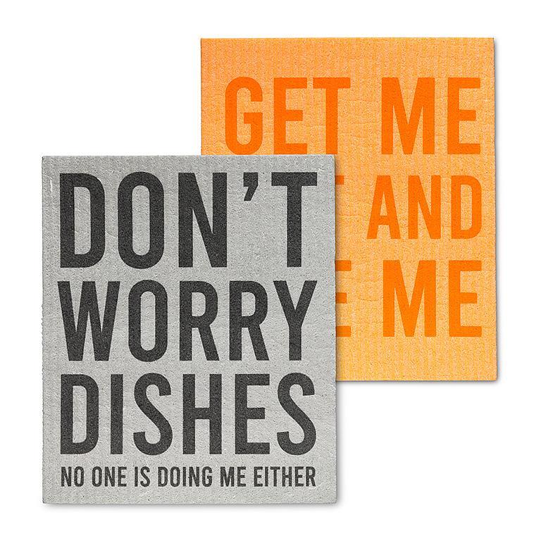 Don’t Worry Dishcloths Set/2