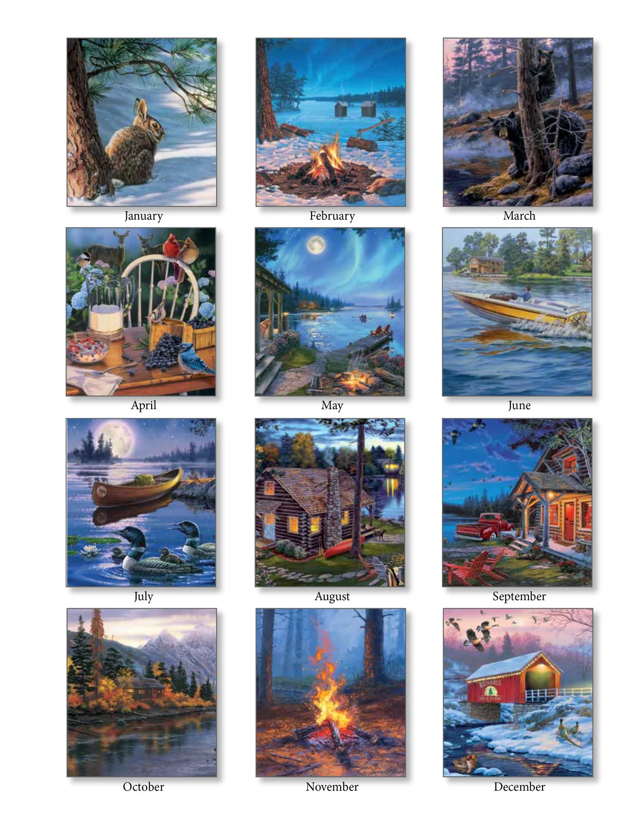 2026 Vertical Calendar