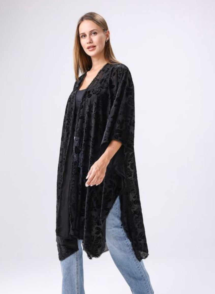 Floral Fall Kimono - One Size