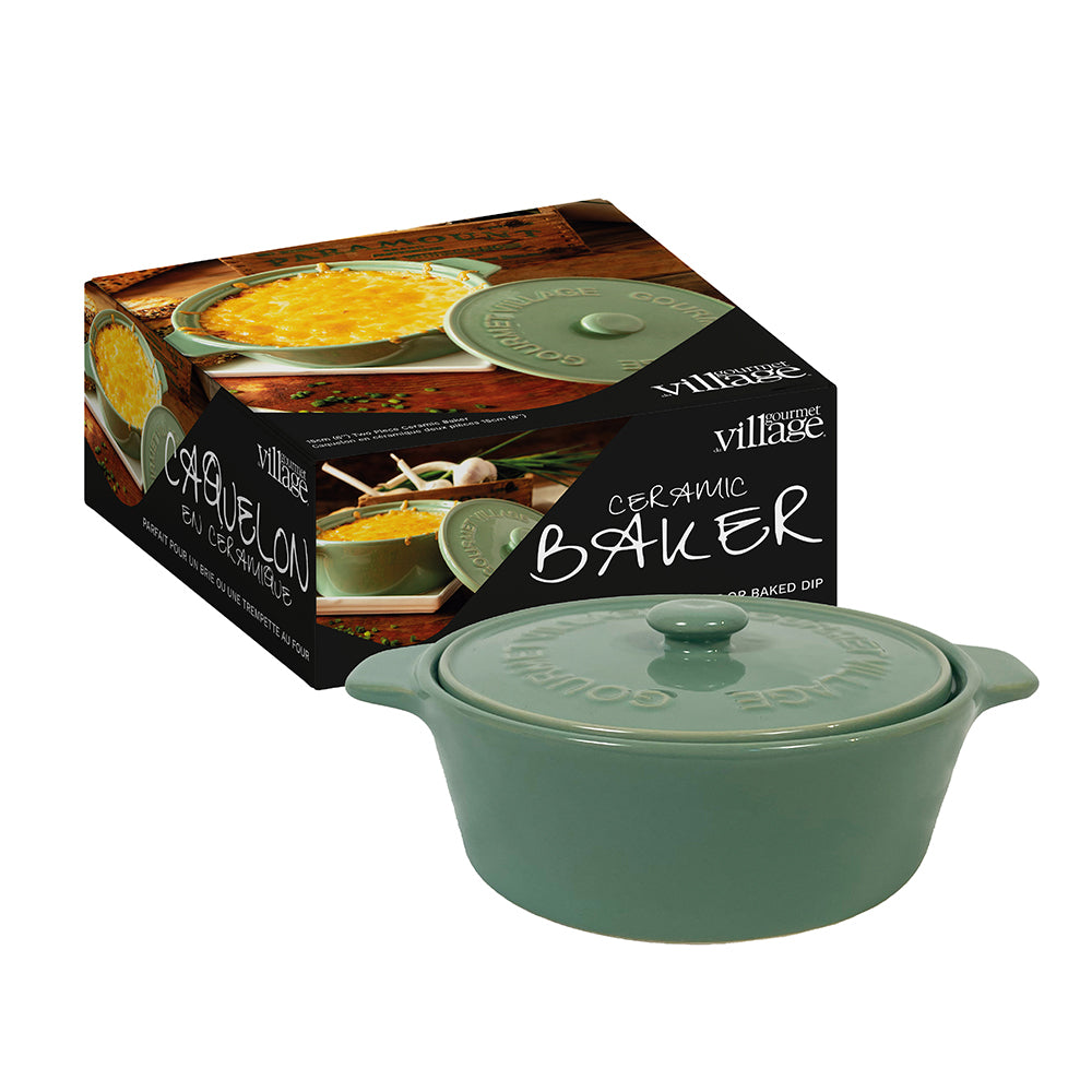 Sage Green Brie & Dip Baker