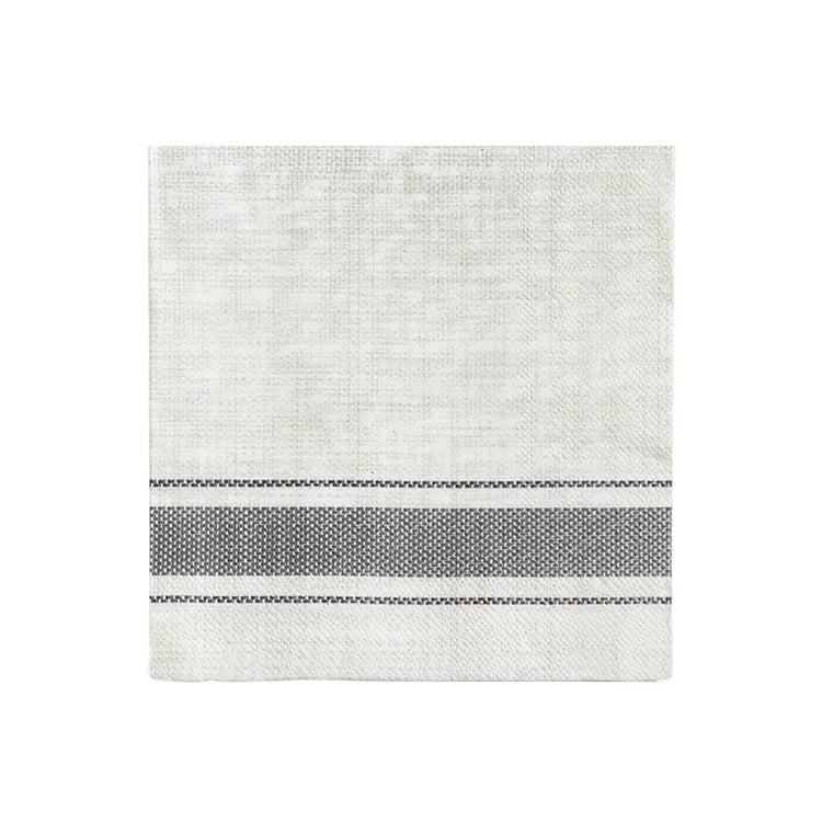 Bistro Grey Stripe Napkins